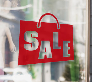 Sale, розпродаж - наклейка на стіну/вікно/вітрину