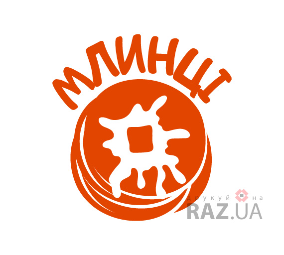 Напис млинці для реклами кафе кіоску магазину на вікно