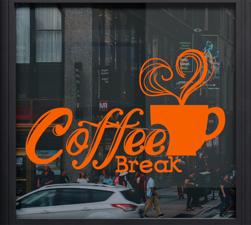 Замовити виготовлення напису Coffee break