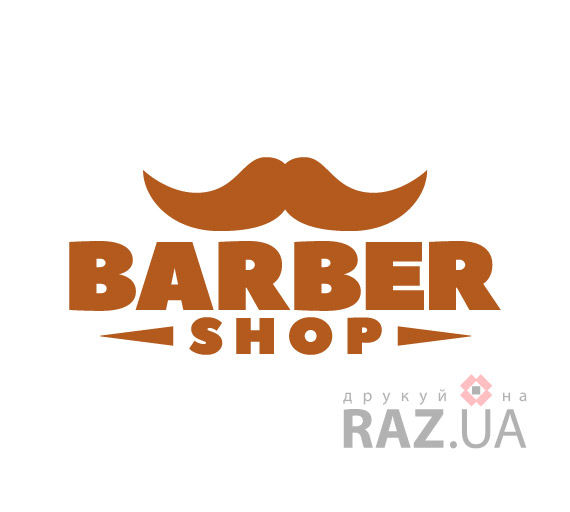 barbershop на стіну вінілова наклейка для реклами та інтер'єру